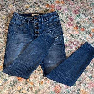 Madewell Dark Blue 9” High Riser Skinny Skinny Jeans Women’s Size 28 EUC